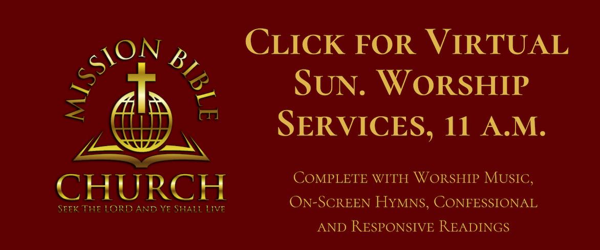 Join us Sundays at 11:00 a.m. E.T. for virtual worship services.