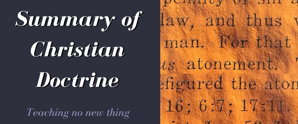 Bro. Vince uses Louis Berkhof's book, Summary of Christian Doctrine, as a springboard into the major fundamental doctrines of the Christian faith.